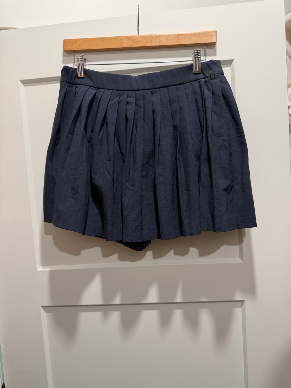 Abercrombie & Fitch Navy Pleated Skort